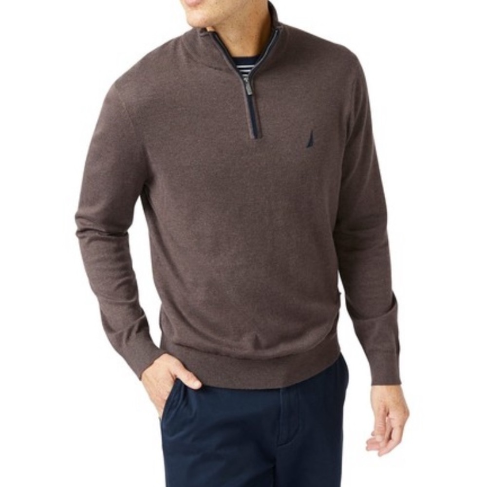 Nautica Men's Classic-Fit Navtech Quarter-Zip Sweater NWT